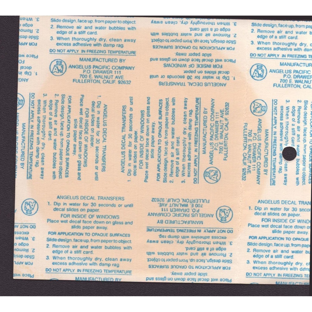 Vintage The Trans-America Bicycle Trail Decal Angelus Pacific USA Map Sticker - Picture 2 of 2